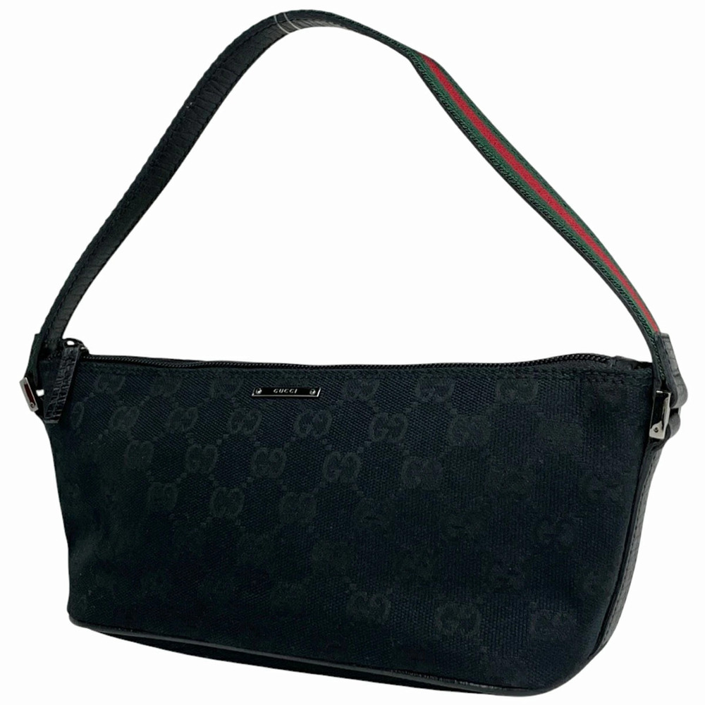 Gucci GG handbag Sherry web accessory Clutch canvas black